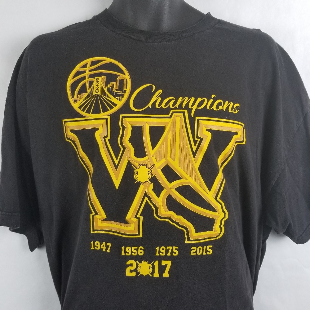 Warriors Championship Dates TFK T Shirt 2XL
